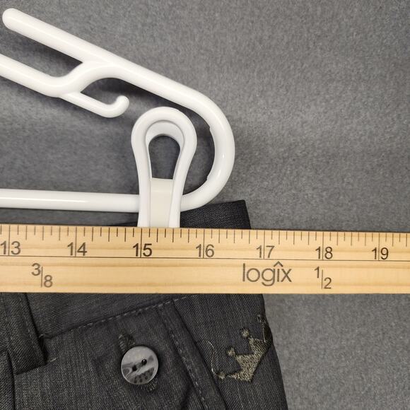 Steve Harvey Dress Pants Mens 34x28 Grey Pleated Front Tagged 36x30 - Picture 6 of 15